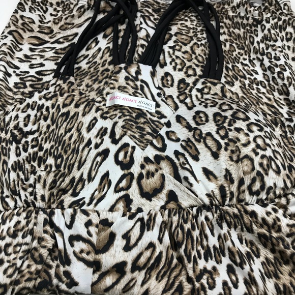 3/20 A’gaci V-Neck Spaghetti Strap Halter Dress - Picture 8 of 8